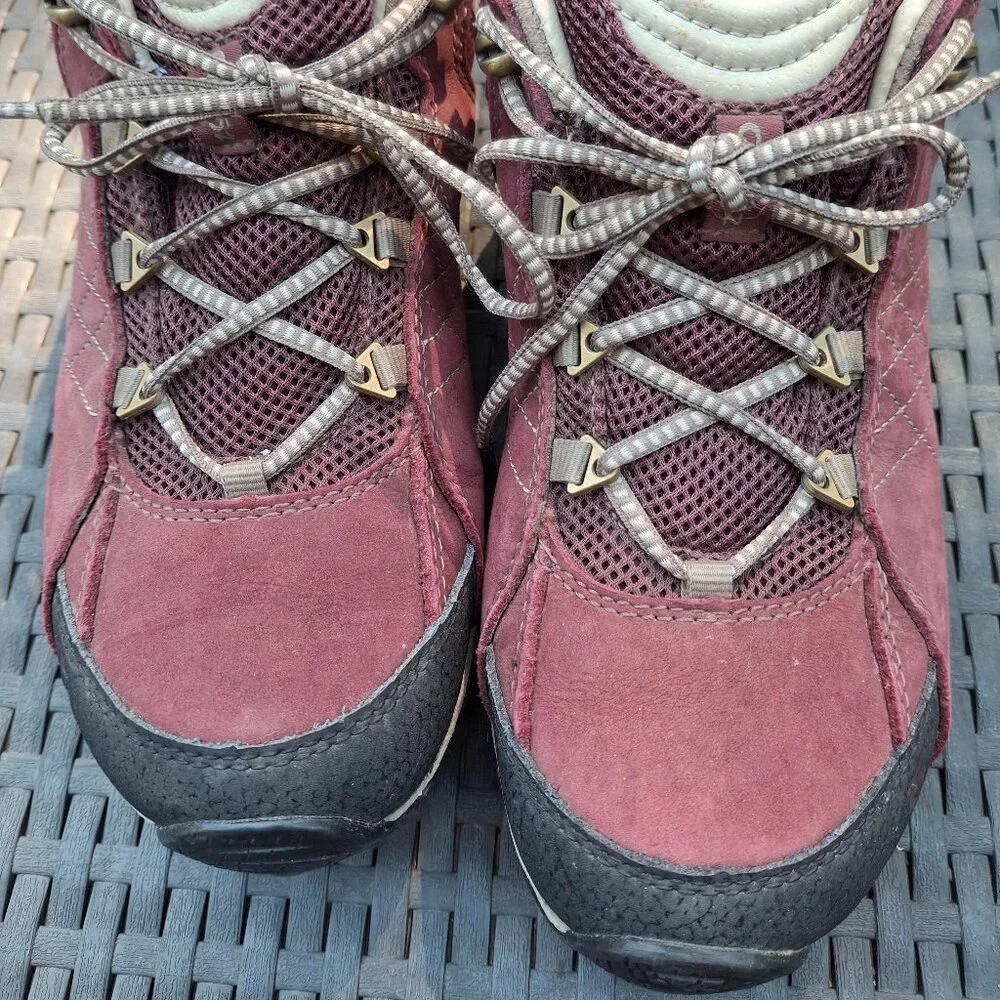 Oboz sapphire low B-Dry waterproof trail walking hiking shoes leather womens US - Picture 7 of 11